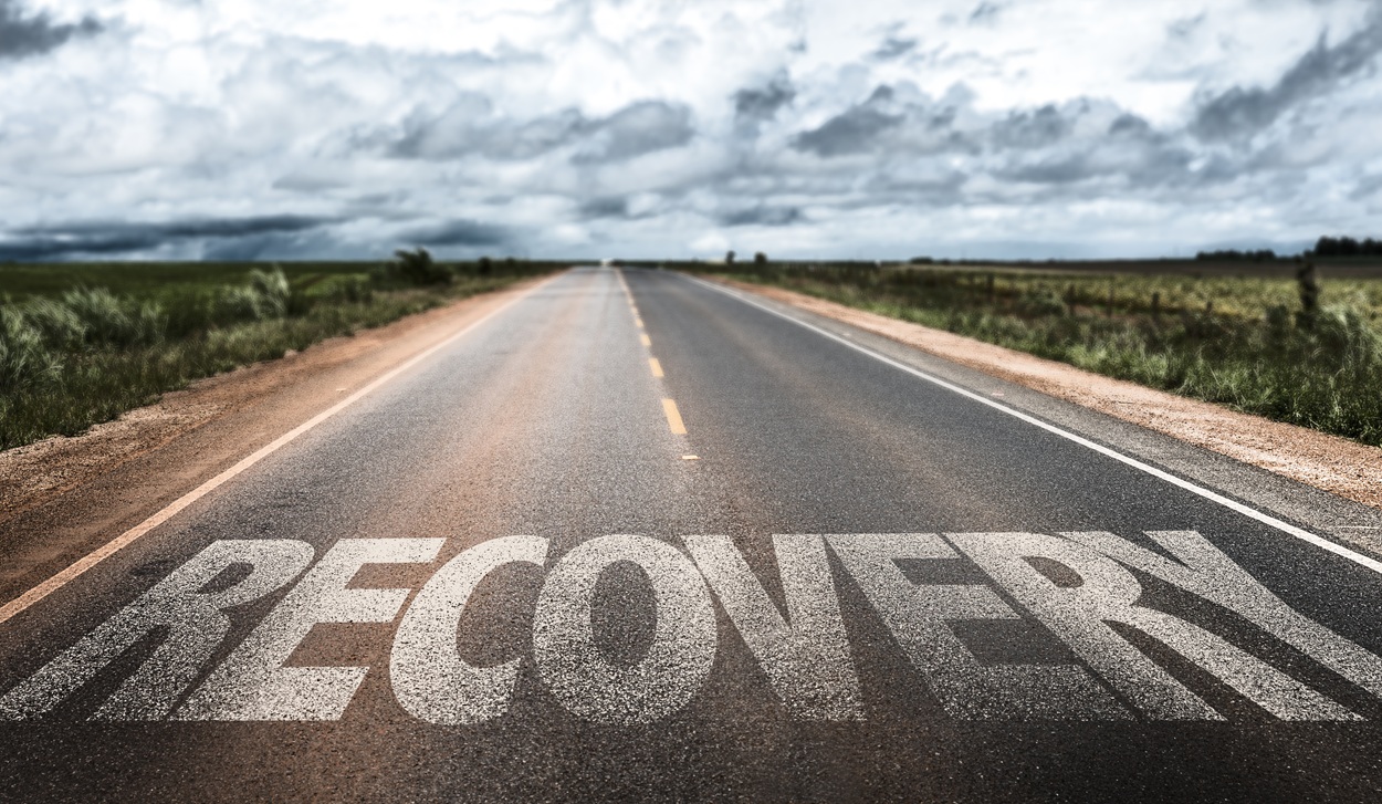 Recovery written on the road Recovery written on the road